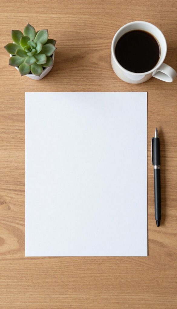 Zero-based budget worksheet on a desk with pen and coffee