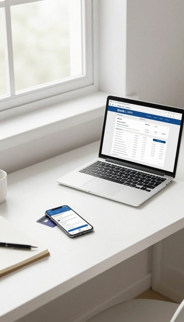 A person auditing their subscriptions on a laptop and smartphone at a tidy desk.